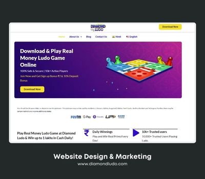 Website Design and Digital Marketing - Diamond Ludo