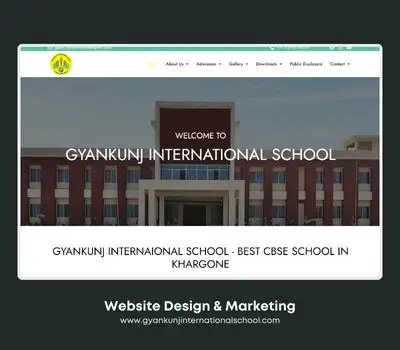 Website Design and Digital Marketing - Gyankunj International School