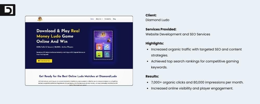 Diamondludo - Website Design and SEO Services